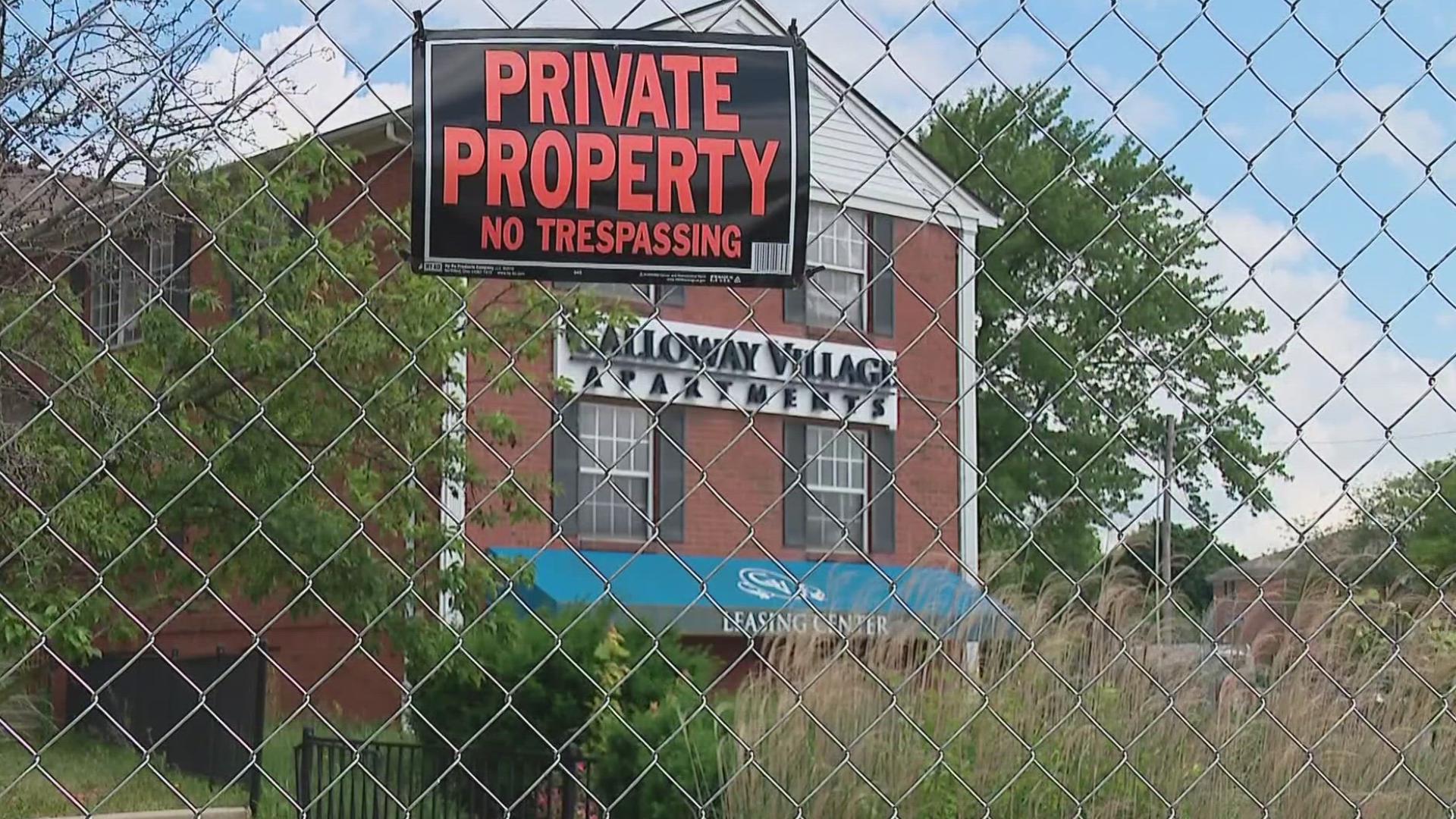 The apartments were deemed a nuisance by Prairie Township earlier this year.