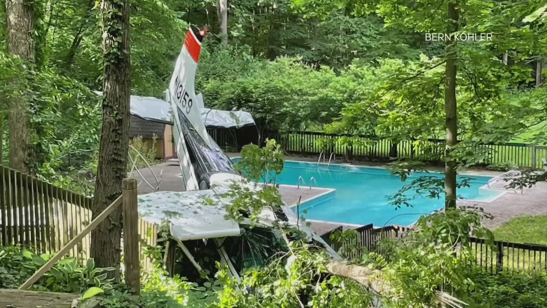 Authorities are continuing to investigate after a plane crashed in the backyard of a Worthington neighborhood Monday morning.