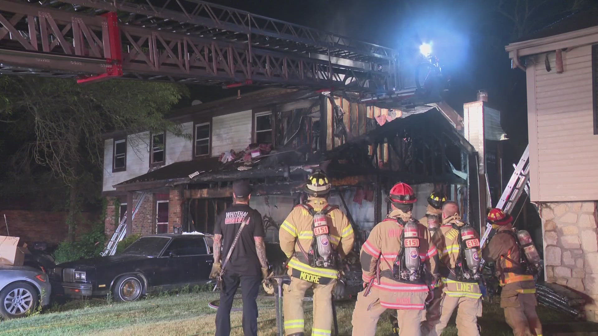 A family was displaced early Friday morning after a fire broke out at their Reynoldsburg home.