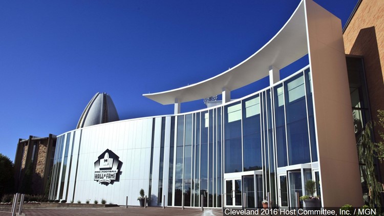 Pro Football Hall of Fame on X: Here's a look at the latest construction  of Tom Benson Hall of Fame Stadium!  / X