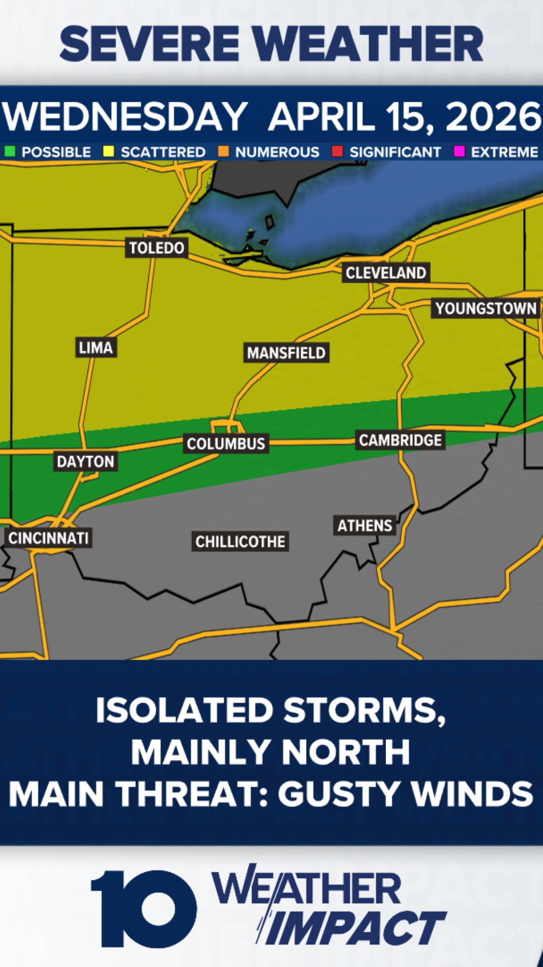 Wednesday's severe weather outlook | 10tv.com
