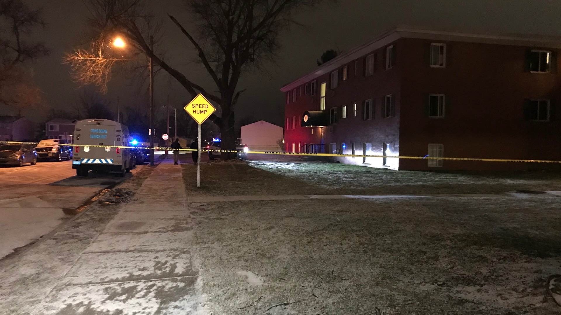 Police said the shooting happened just after 9 p.m. in the 800 block of Wedgewood Drive.
