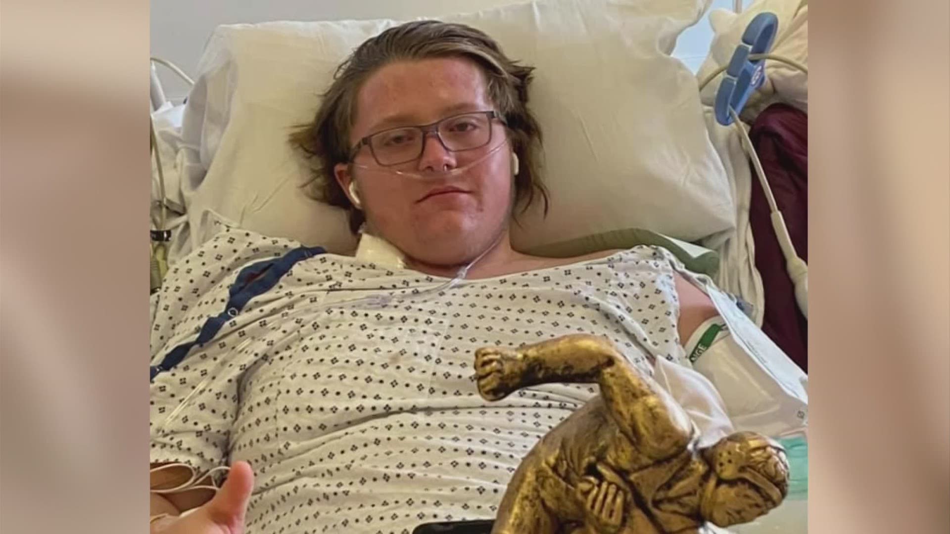 Gavin Braden started to feel sick on Jan. 12. Two days later, he was in the hospital.