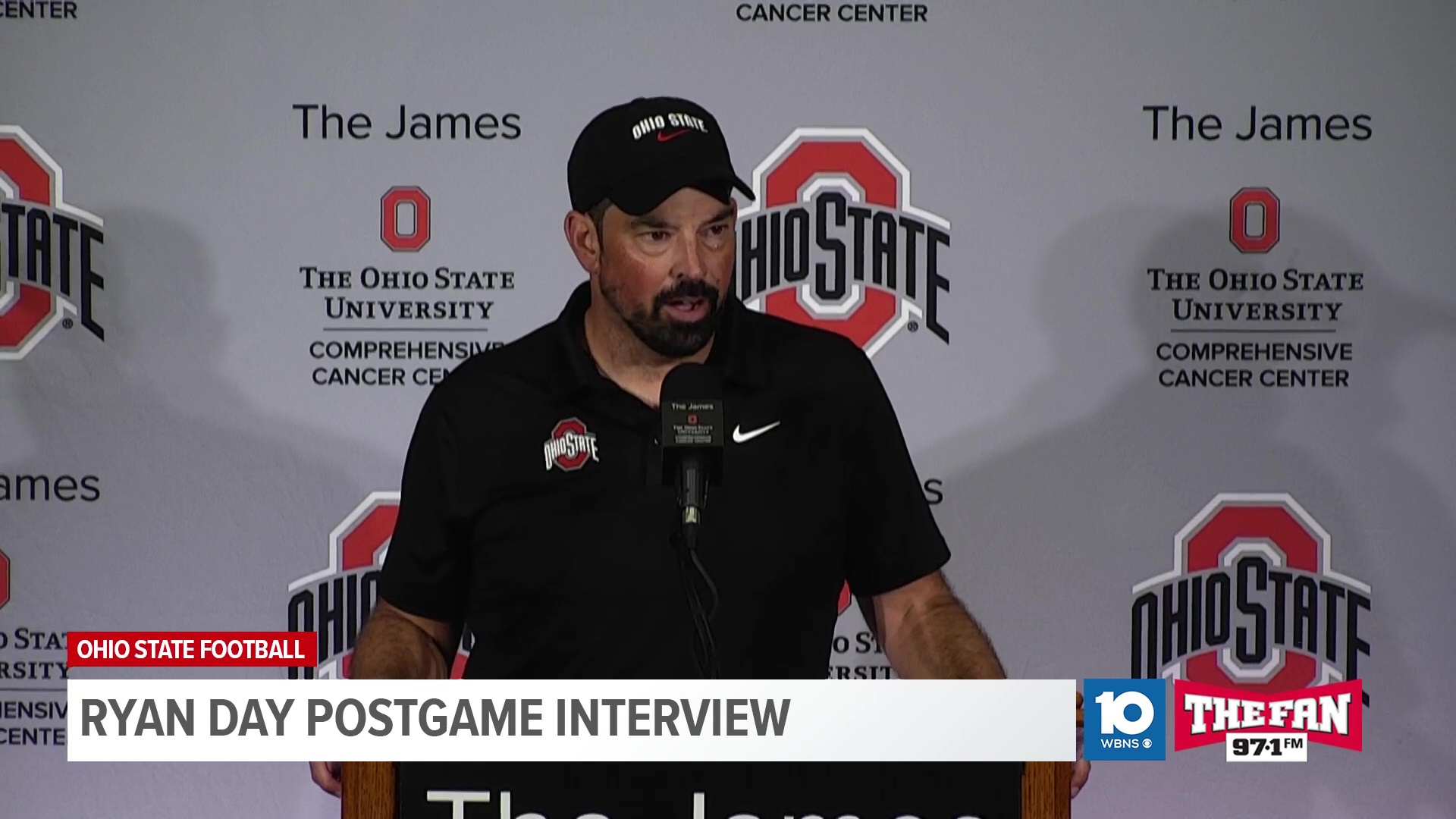 Head coach Ryan Day talked about Ohio State's victory over top-ranked Texas.