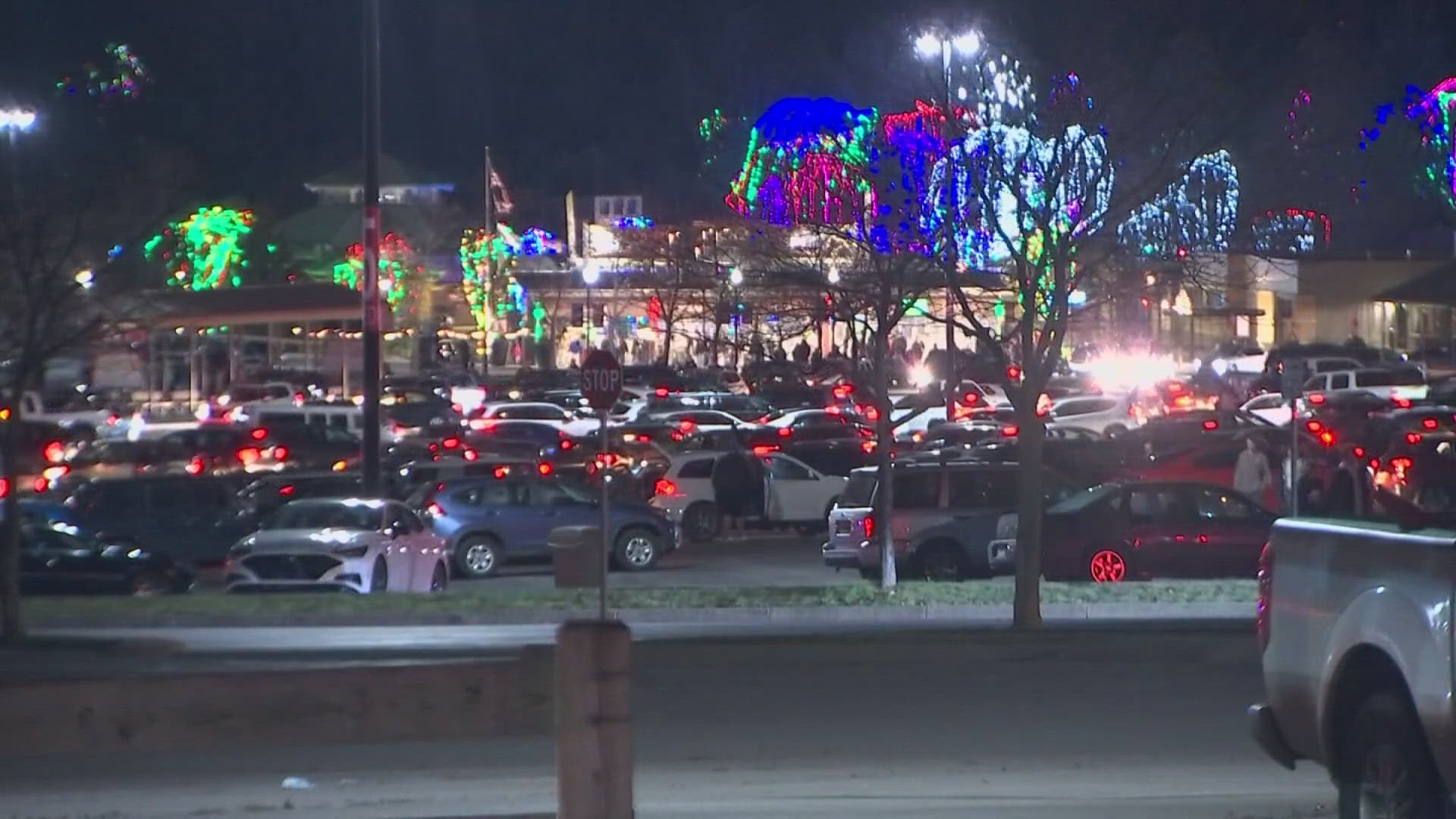 Last weekend, people reported waiting for hours to leave Wildlights.