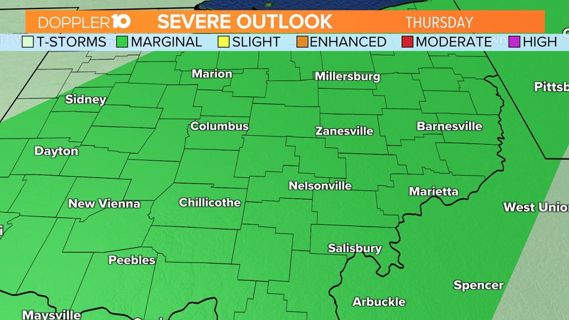 Columbus area weather updates Tracking storms for Thursday