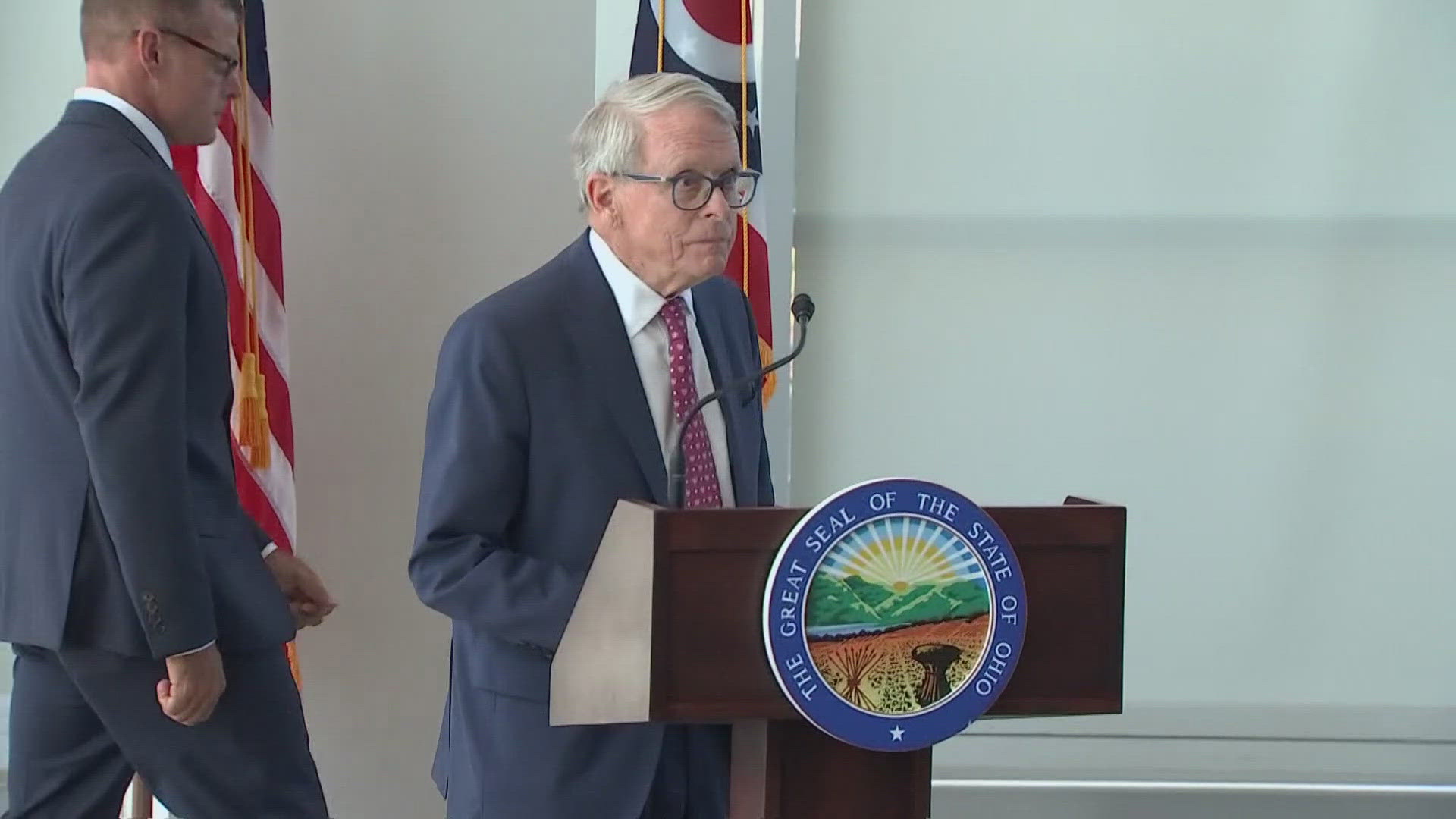 Gov. Mike DeWine announced state support for Springfield, Ohio Tuesday afternoon after hearing concerns about healthcare and public safety strains on the city.