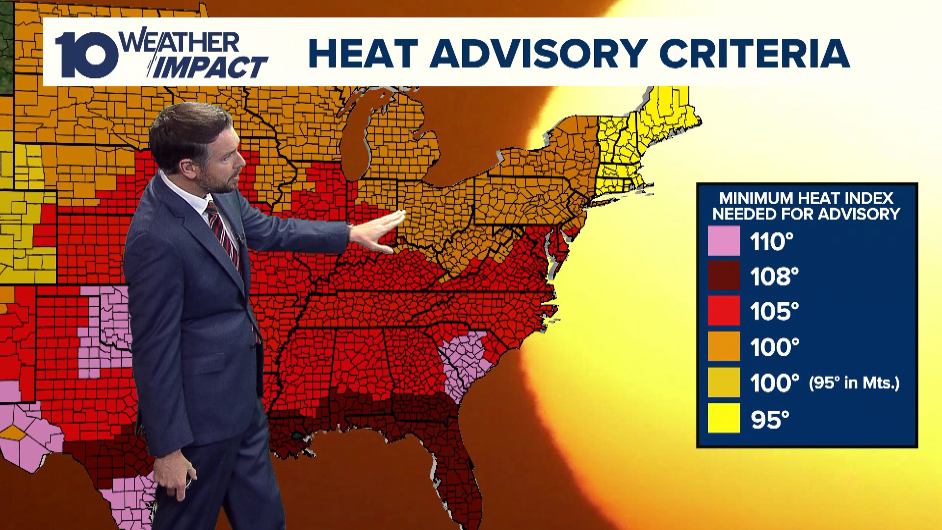 10TV meteorologist Mike Joyce discusses what to expect during the heat advisories issued for central Ohio this week.