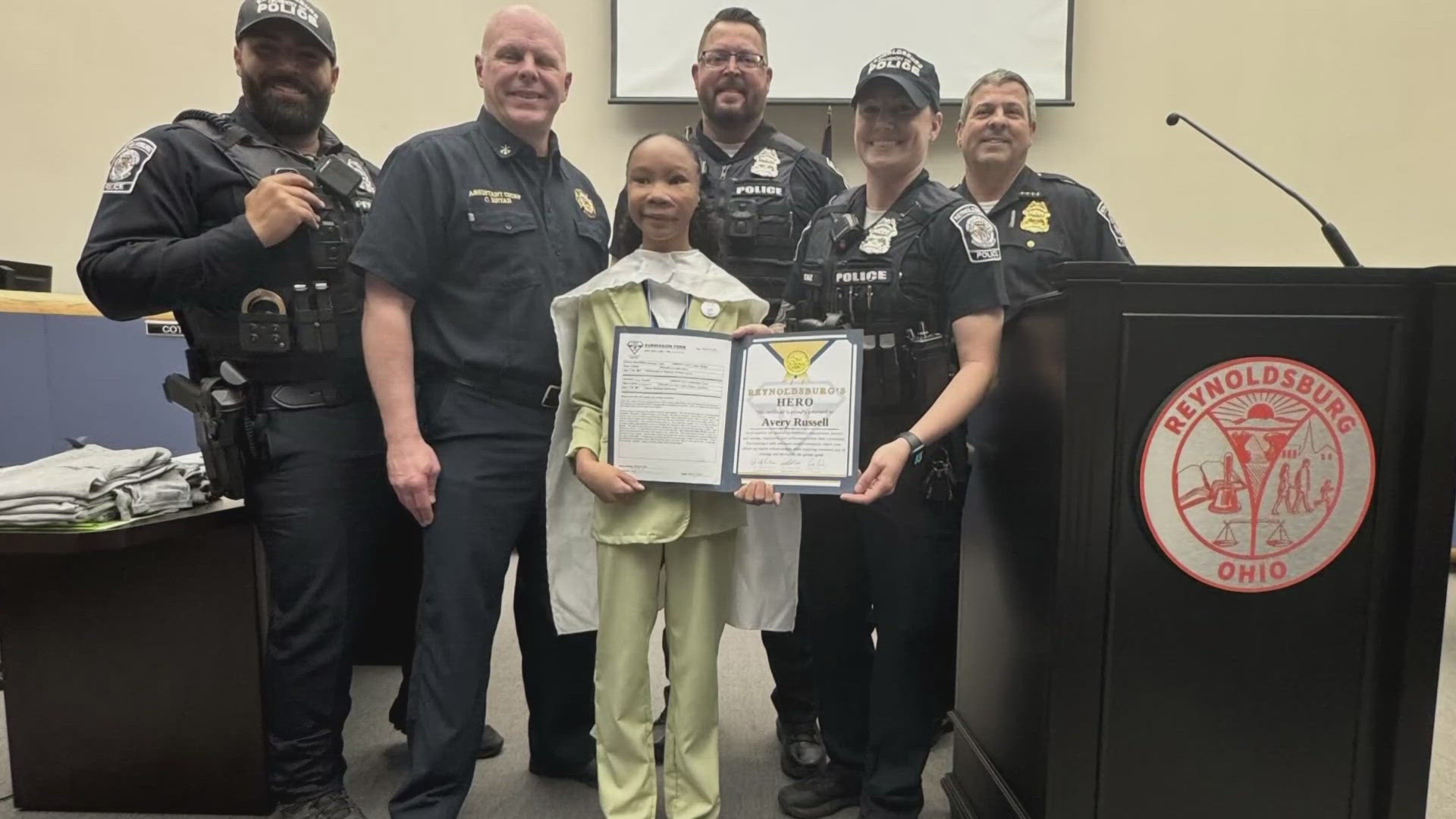 Assistant City Prosecutor America Andrade introduced the legislation at a city council meeting with Avery Russell and her family in the audience.