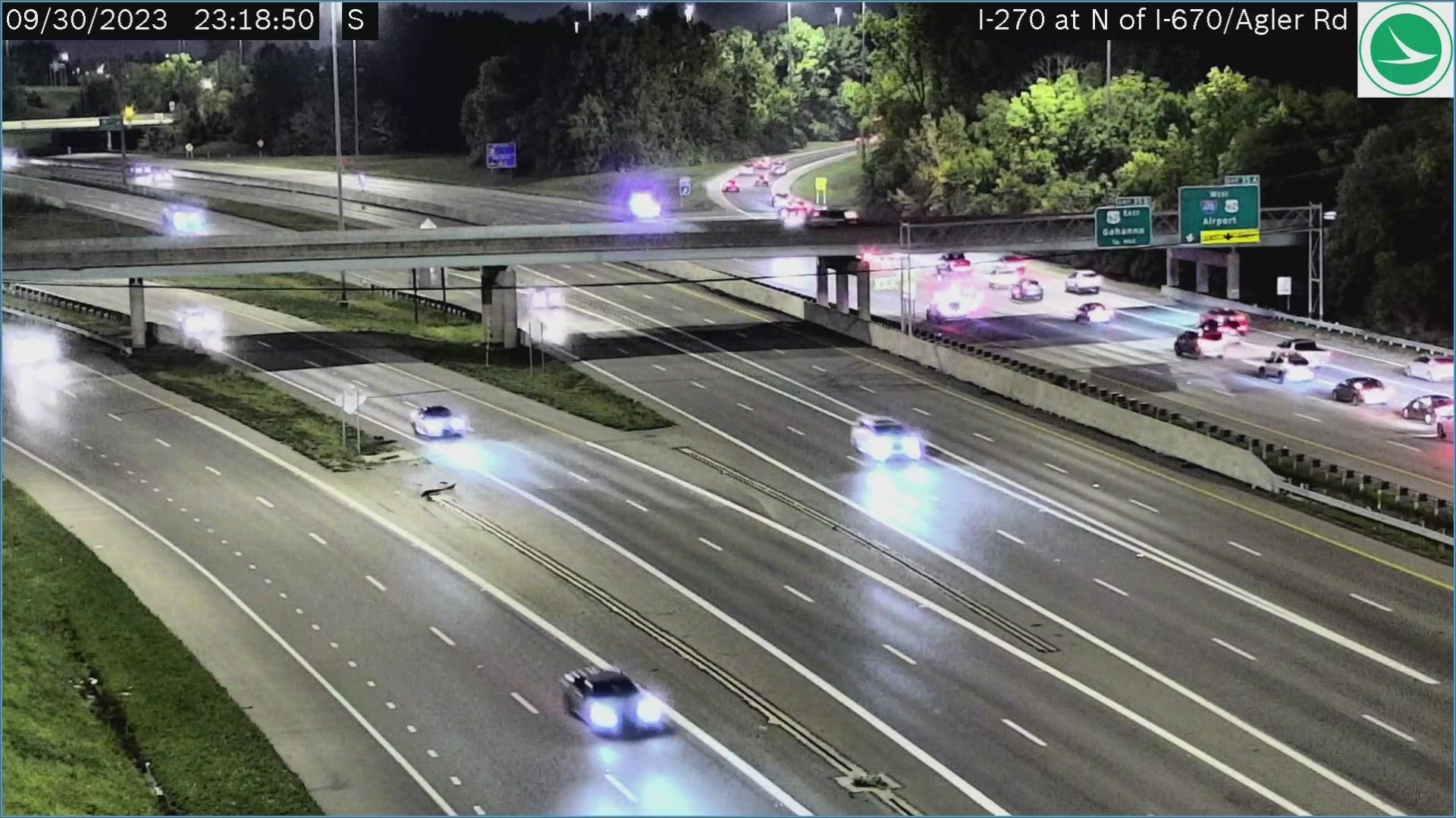 Police said the crash occurred on I-270 southbound near East Broad Street just after 10:40 p.m.