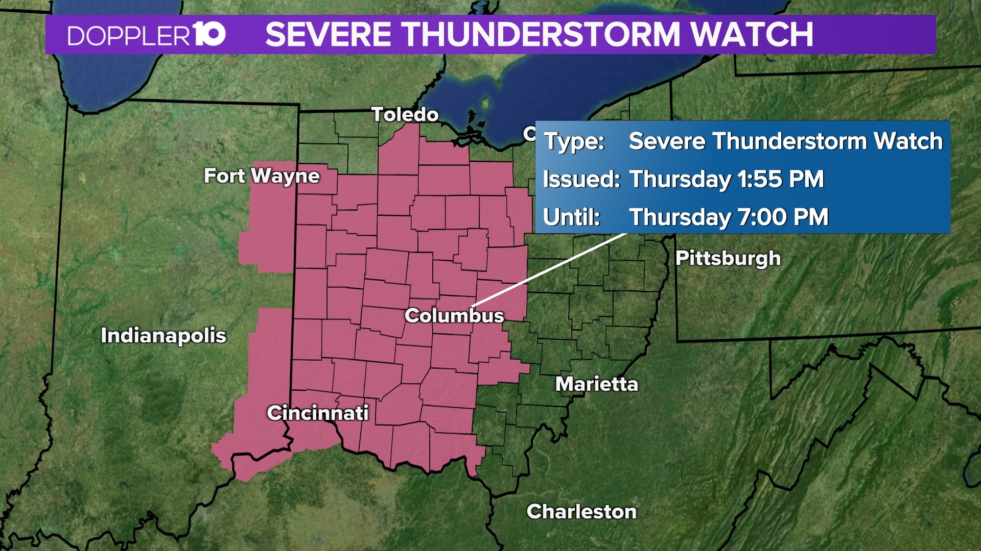 Doppler 10 meteorologists Ross Caruso and Madison Ryke are tracking a line of strong storms that are moving into Ohio.