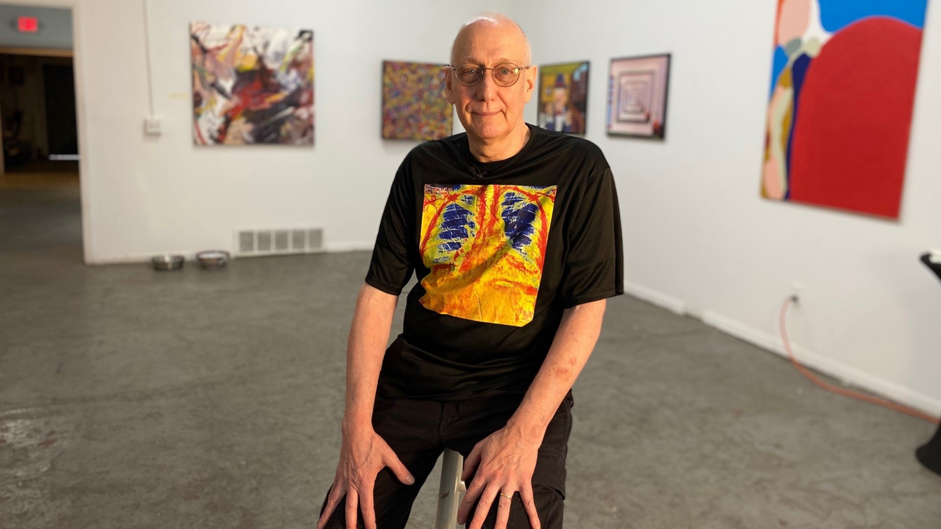 Paul Volker is an artist who is thankful for the double lung transplant that saved his life.