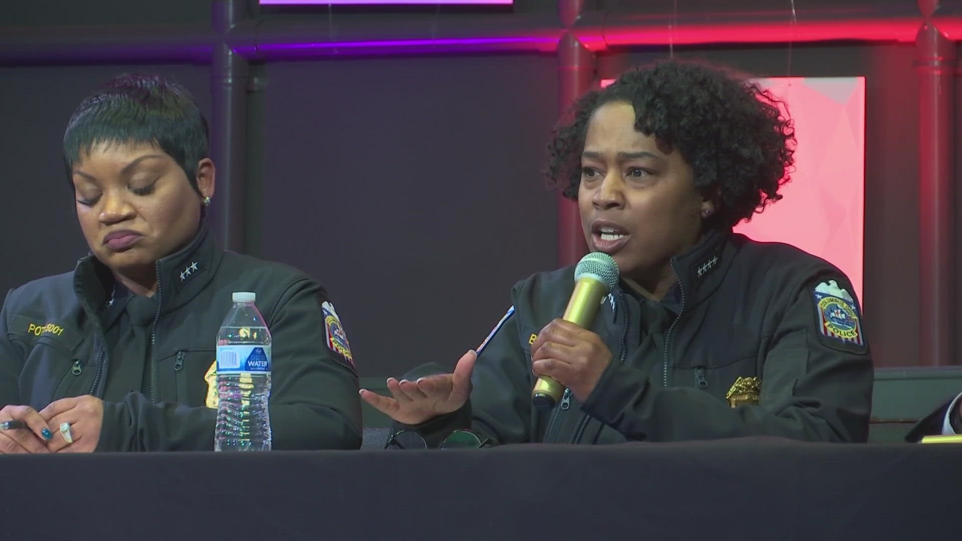 Police Chief Elaine Bryant said since she arrived to the department, she has been working to change policing in Columbus.