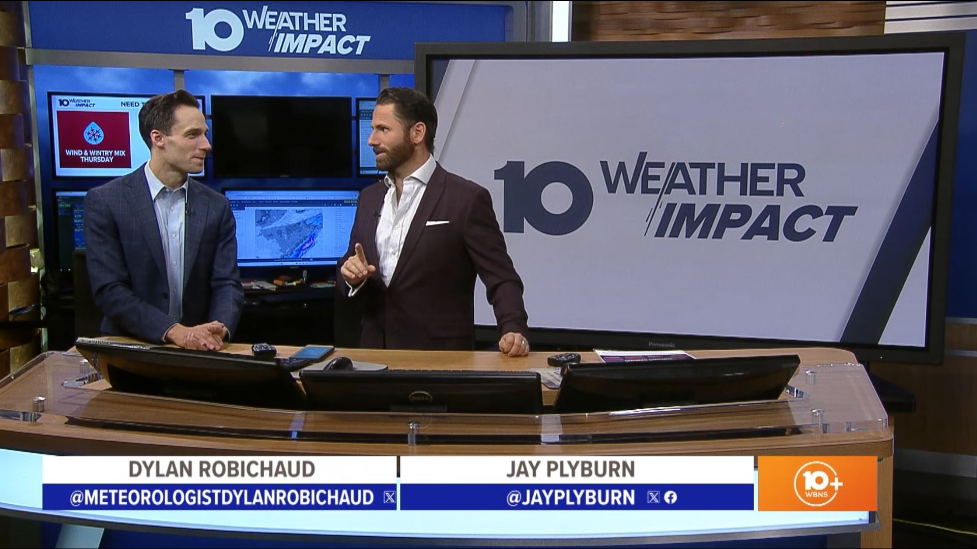 Meteorologist Dylan Robichaud shares all things weather with 10TV's Jay Plyburn... and you! Today's topics: the return of cold temps; tracking rain, snow & wind.