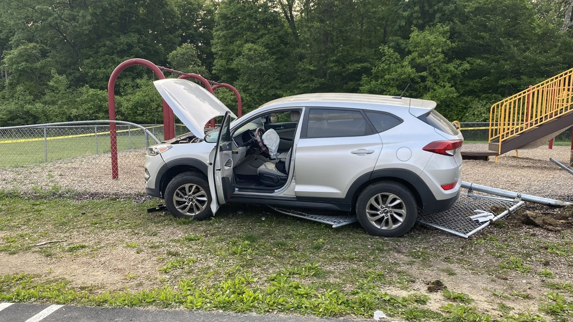 Stolen Hyundai crashes into East Linden Elementary playground | 10tv.com