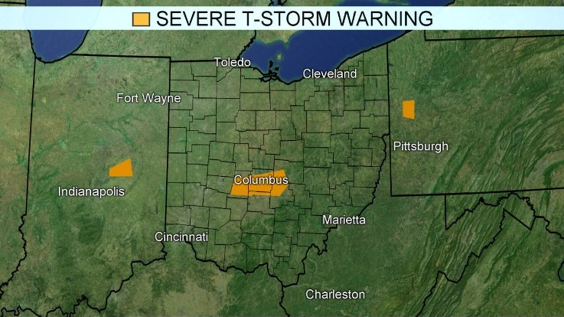 Tracking severe weather moving through central Ohio March 29, 2020