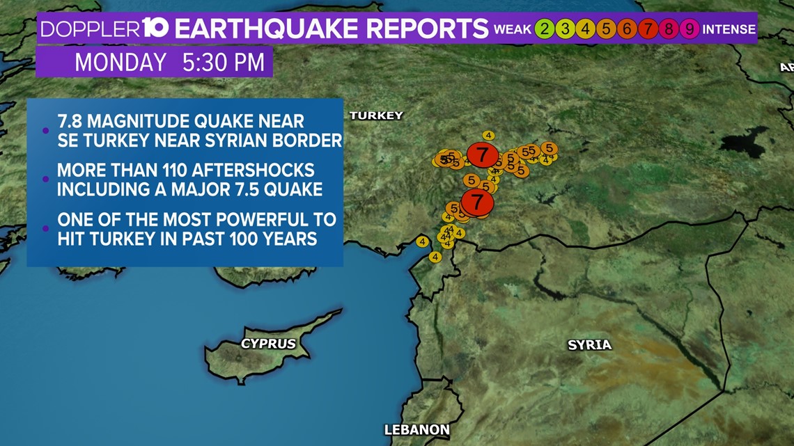 Where did the turkey syria earthquake happen 2025