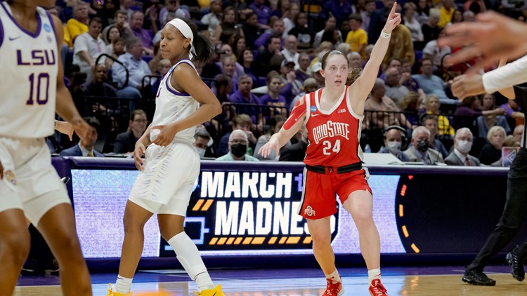 Ohio State defeats LSU to move onto Sweet 16 in NCAA Women's Tournament
