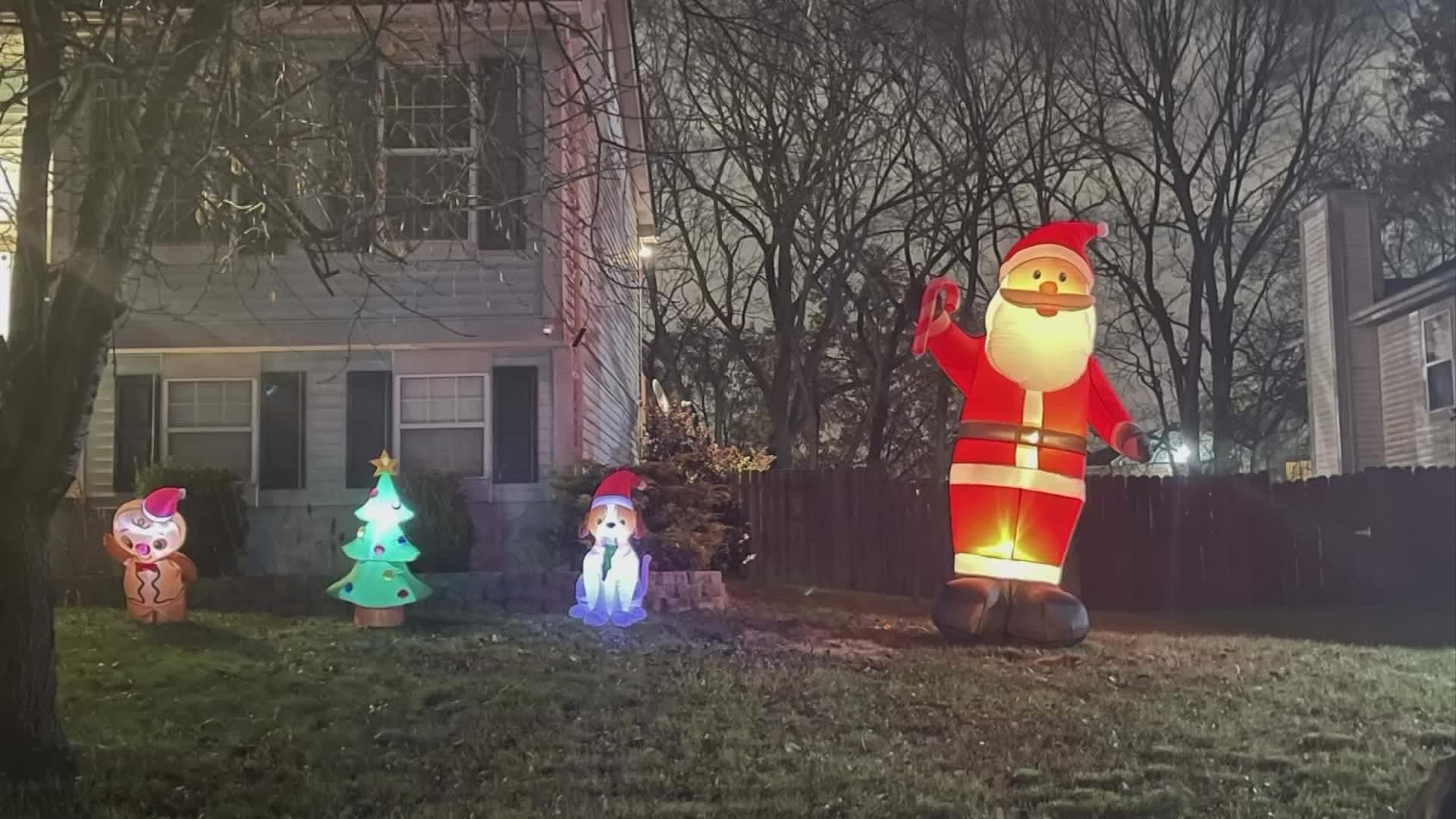 Police agencies around central Ohio say every year they see vandalism or theft of Christmas decorations.