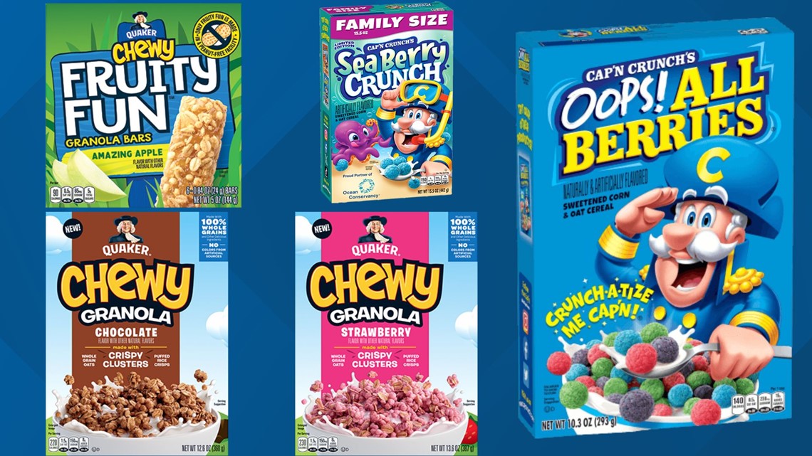 Quaker Oats recall: Cap'n Crunch cereal, granola bars and more | 10tv.com