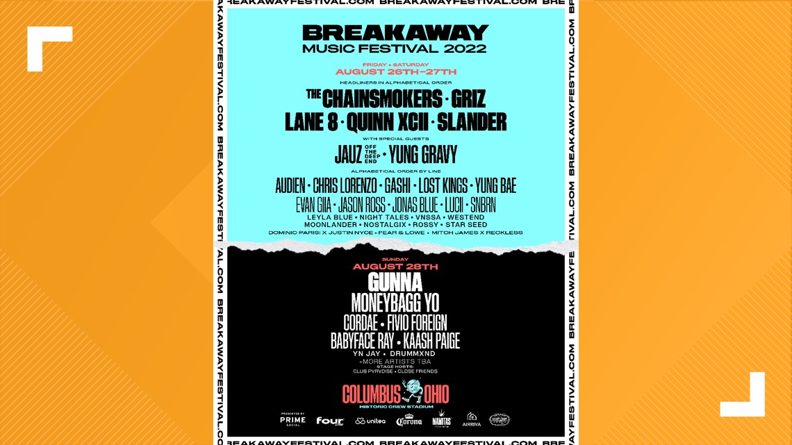 Breakaway Music Festival Charlotte Lineup - 2022