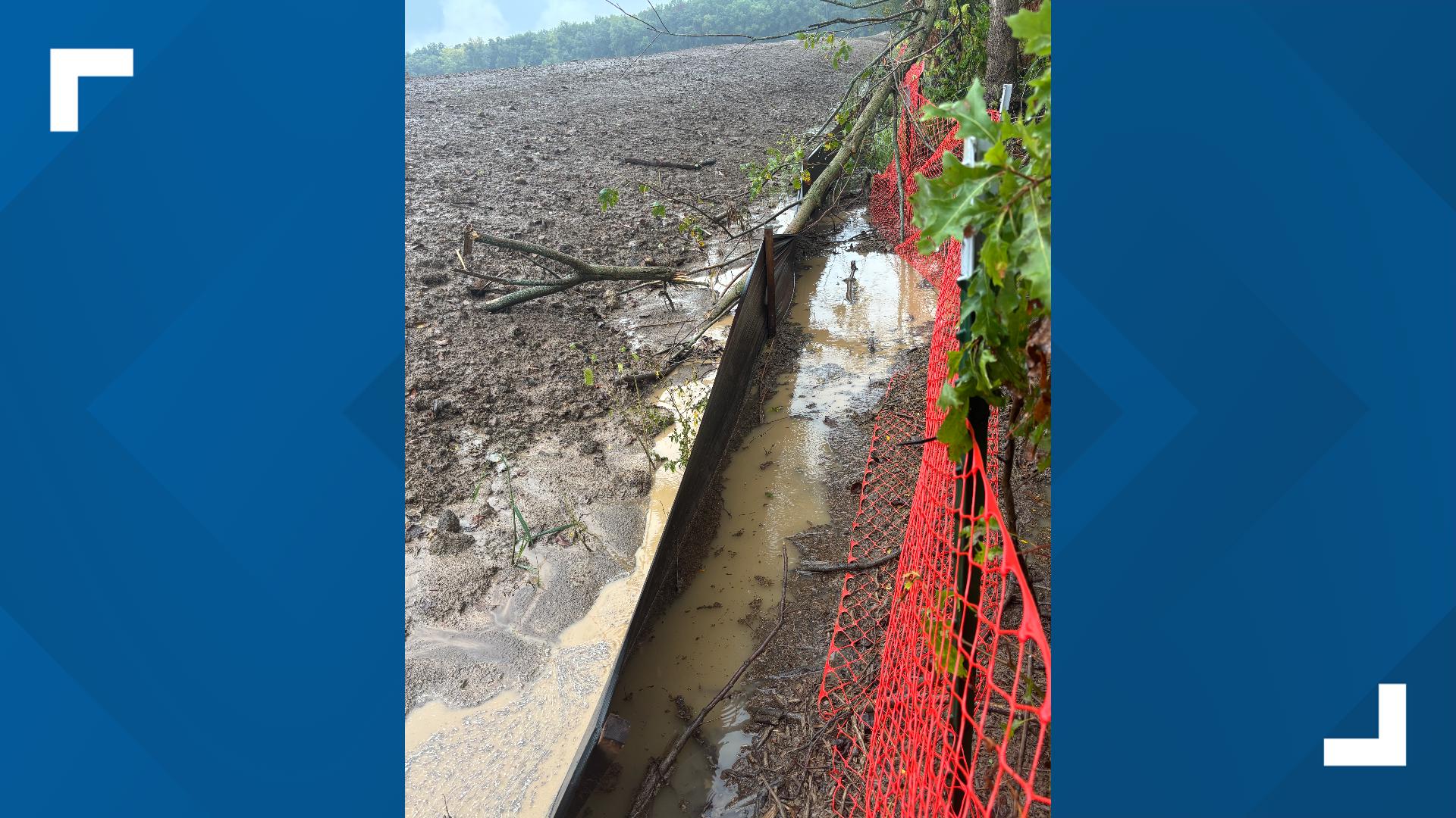 A Fracking Site Groveport homeowner says construction runoff is collecting in his ...