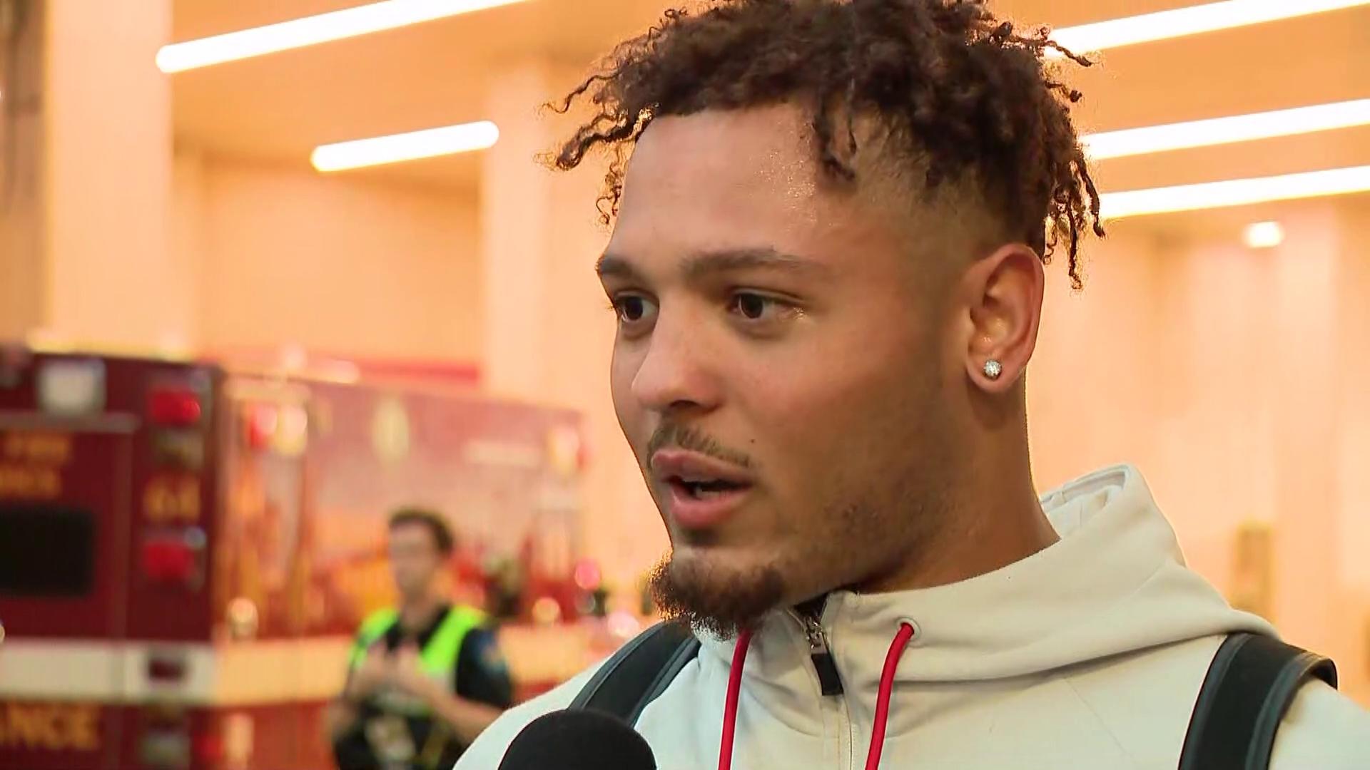 Brandon Inniss postgame interview | Ohio State vs. Wisconsin | 10tv.com