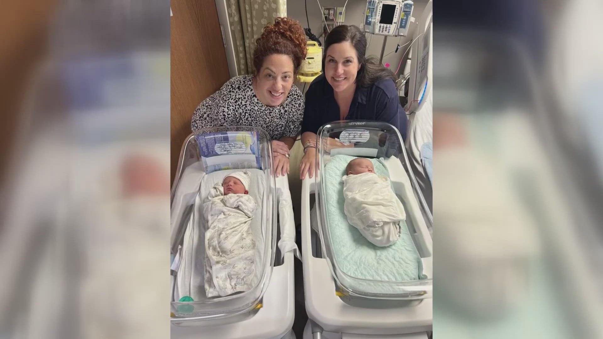 Two women who have been friends since childhood had the gift of a lifetime after giving birth on the same day and at the same hospital.