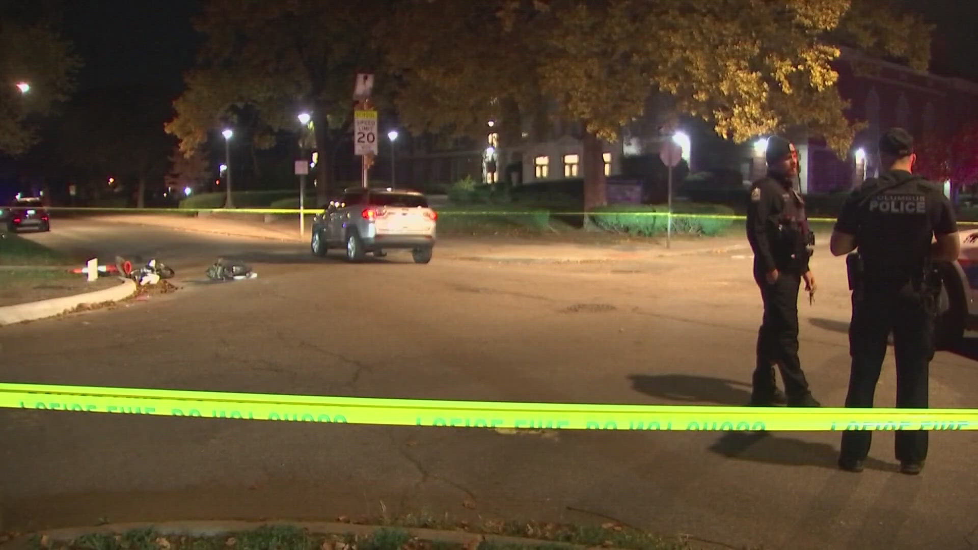 A motorcyclist suffered life-threatening injuries after being hit by an SUV in the Hilltop neighborhood Tuesday night.