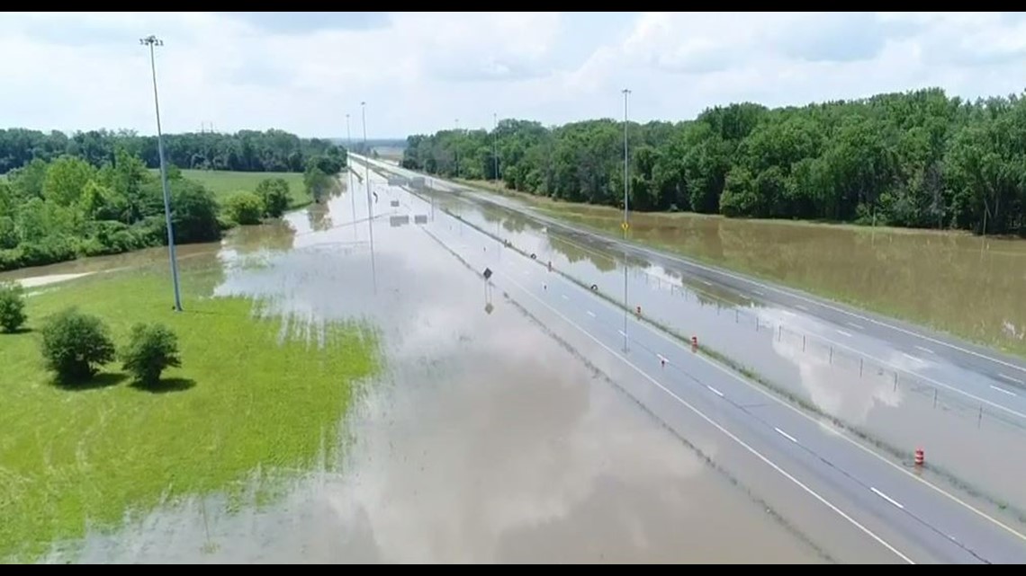 All lanes of I70 open after flooding in Licking County