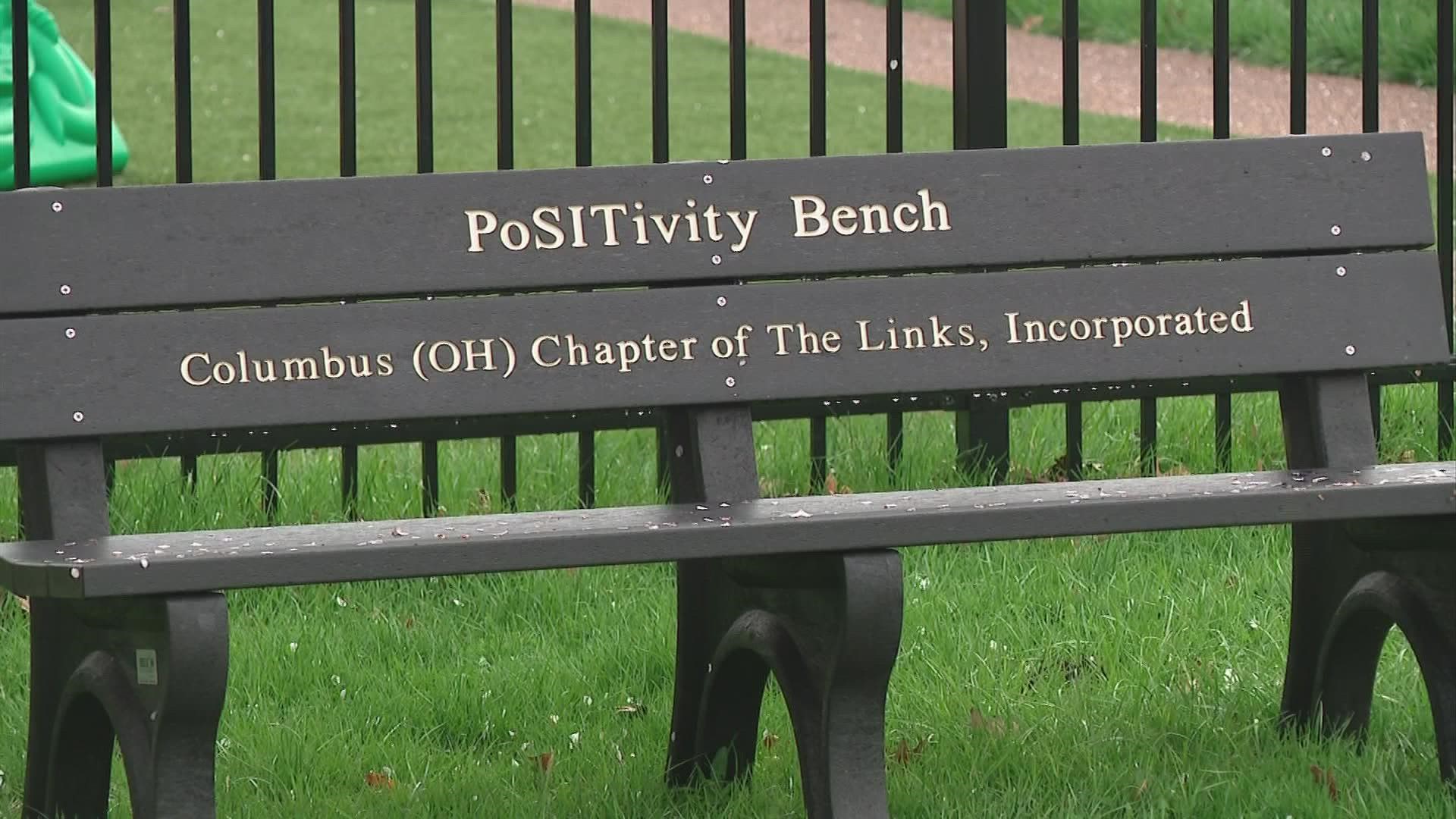 The benches are part of a movement to encourage safe spaces and mental health in the pandemic.