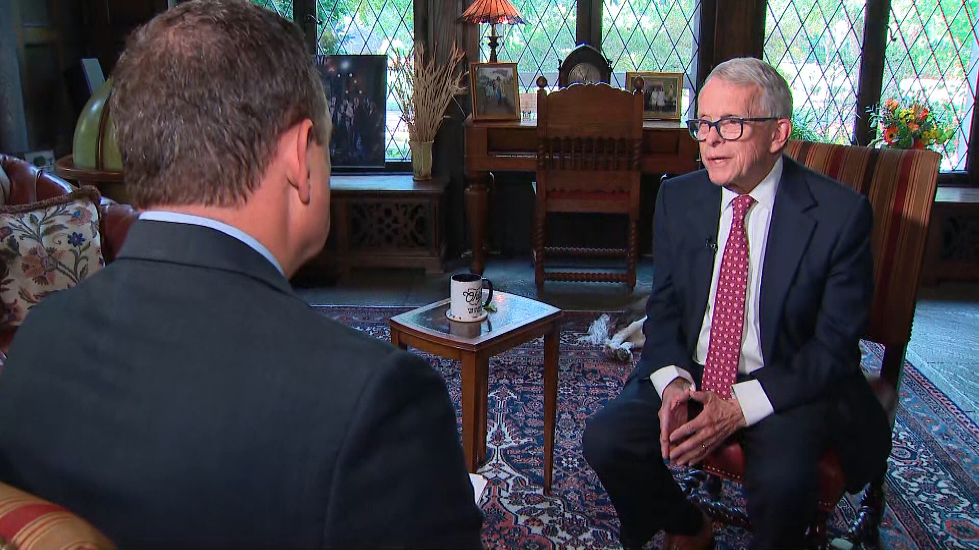 10TV's Doug Petcash sat down with Gov. Mike DeWine to talk about the false claims circulating about Springfield, Ohio.