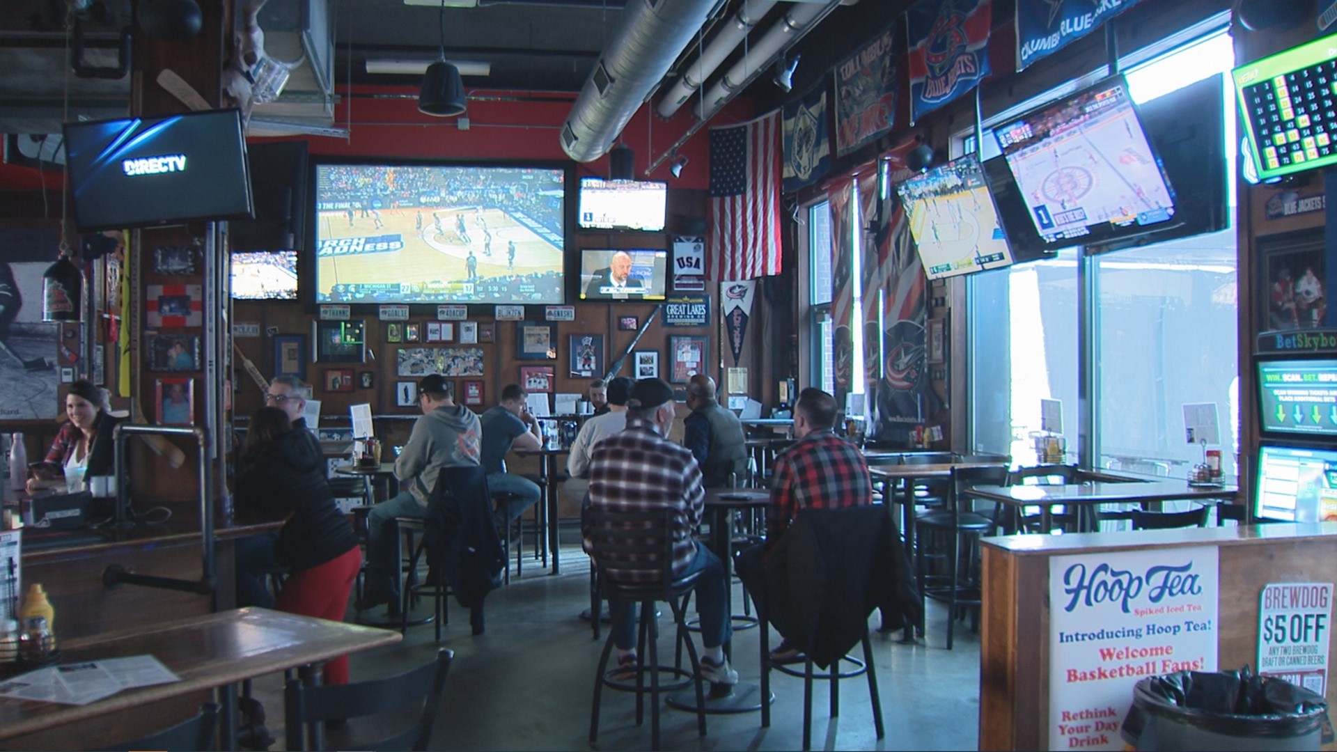 Between the auto show and the NCAA tournament, businesses were seeing a big spike in customers.