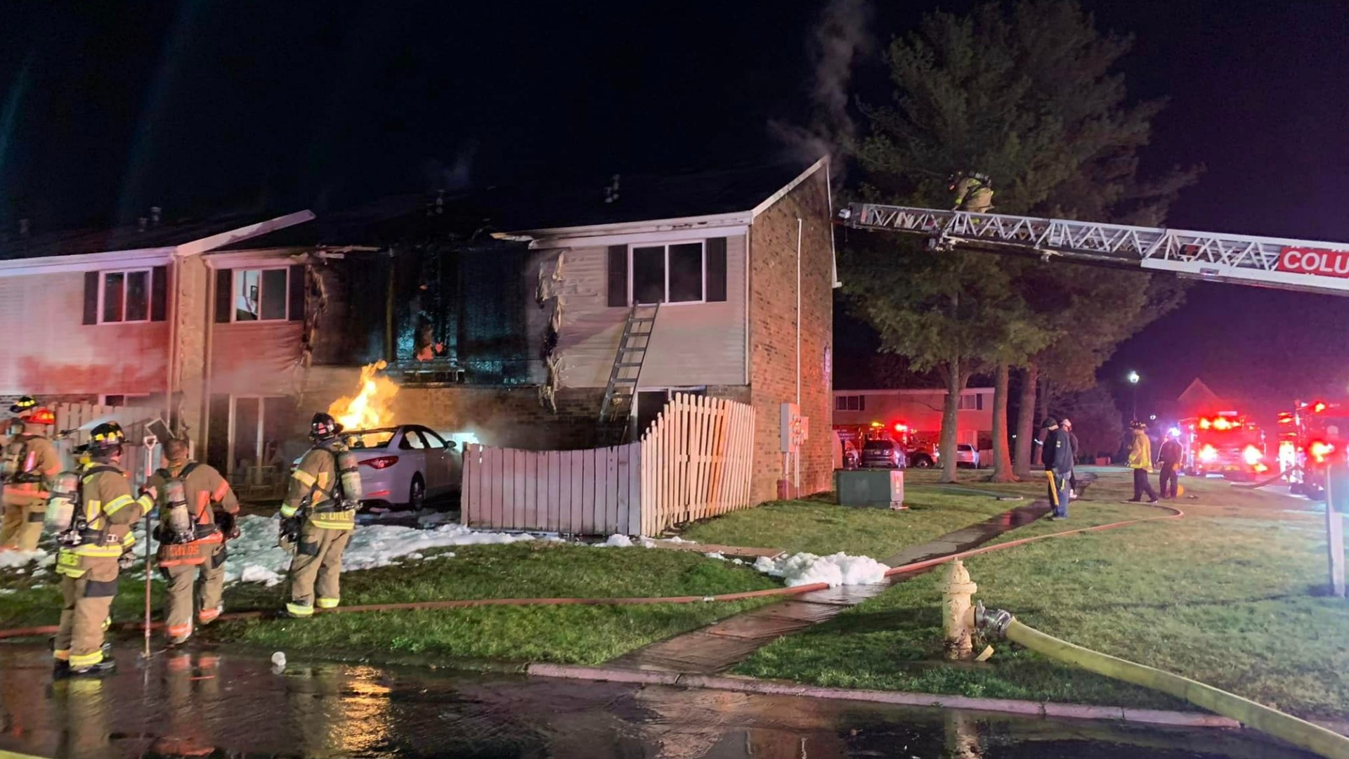 Police: Fire At Reynoldsburg Apartment Started From Car Crash 