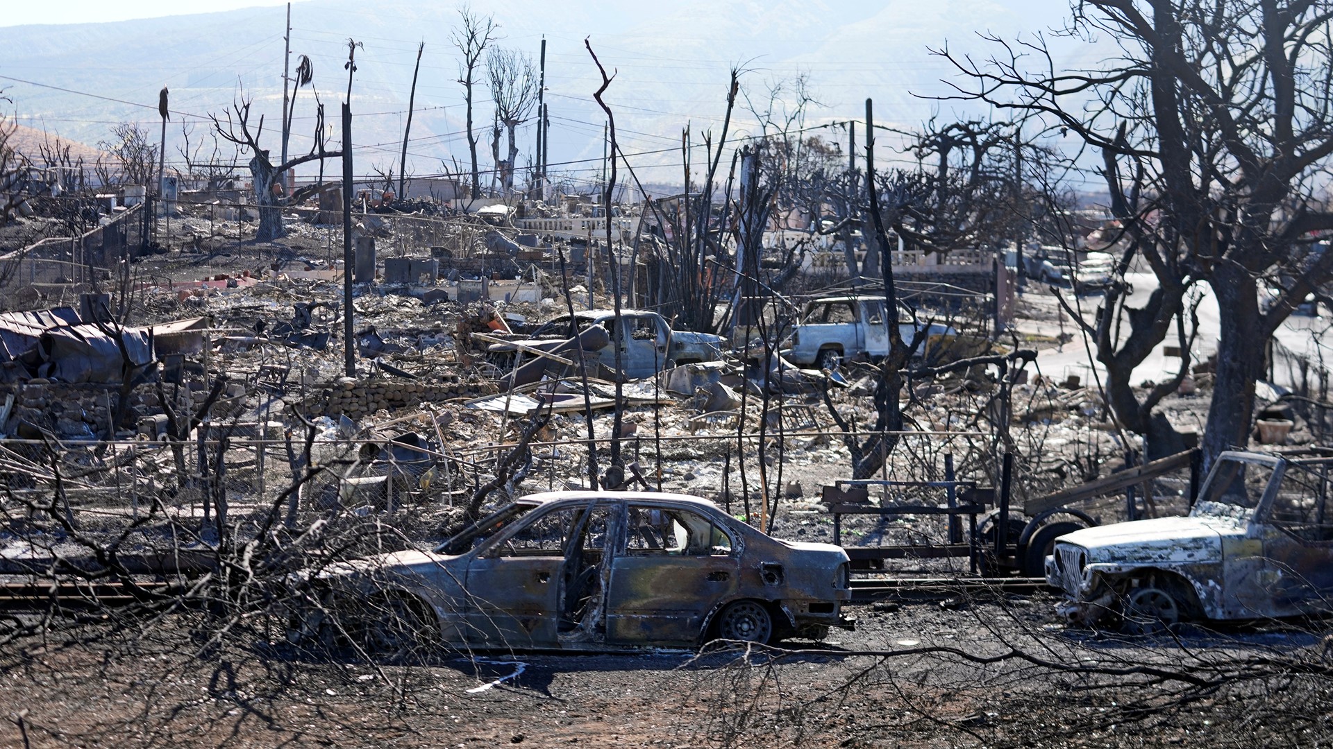 Hawaii wildfires FEMA and state officials tour fire damage in Maui