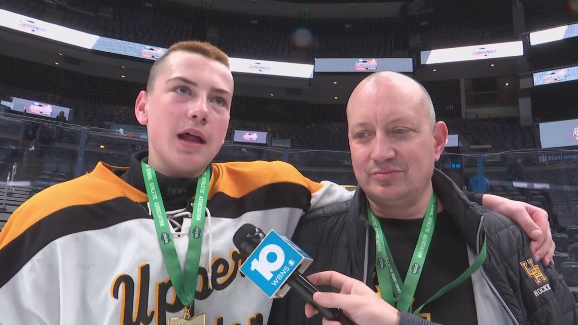 Father-son duo celebrates Upper Arlington's first state hockey title