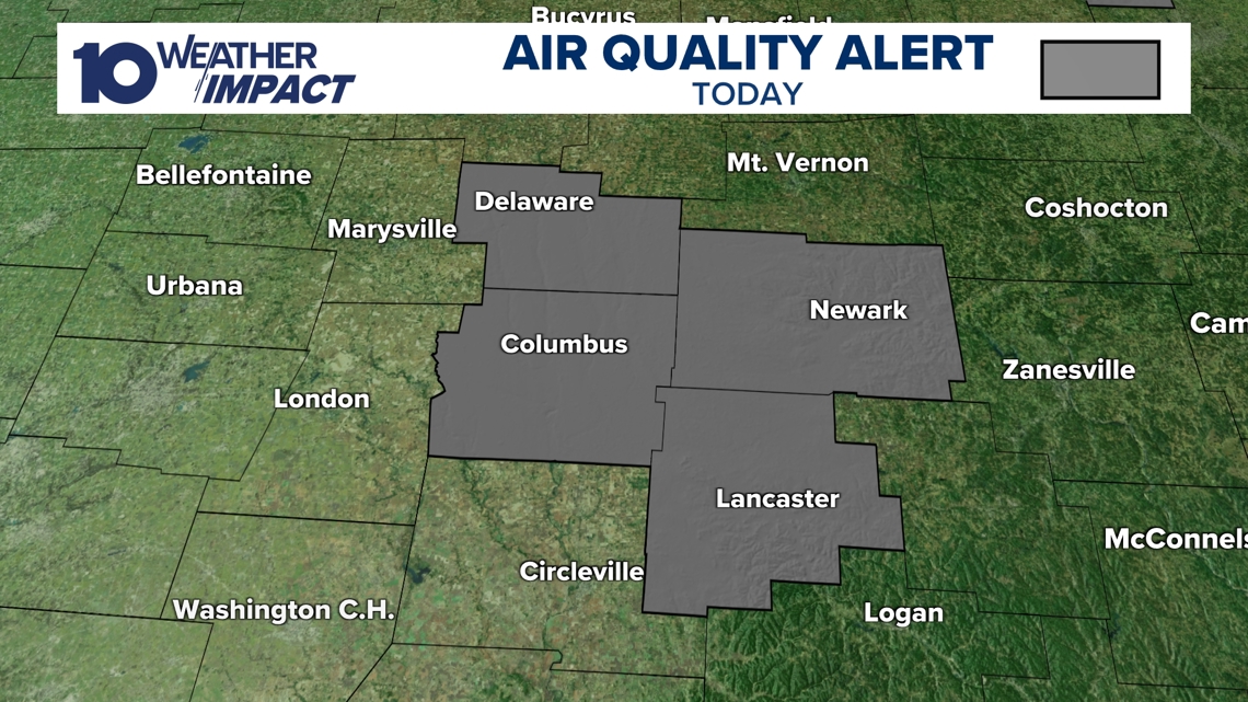 Air Quality Alert issued for central Ohio Friday due to elevated ozone levels – 10tv.com
