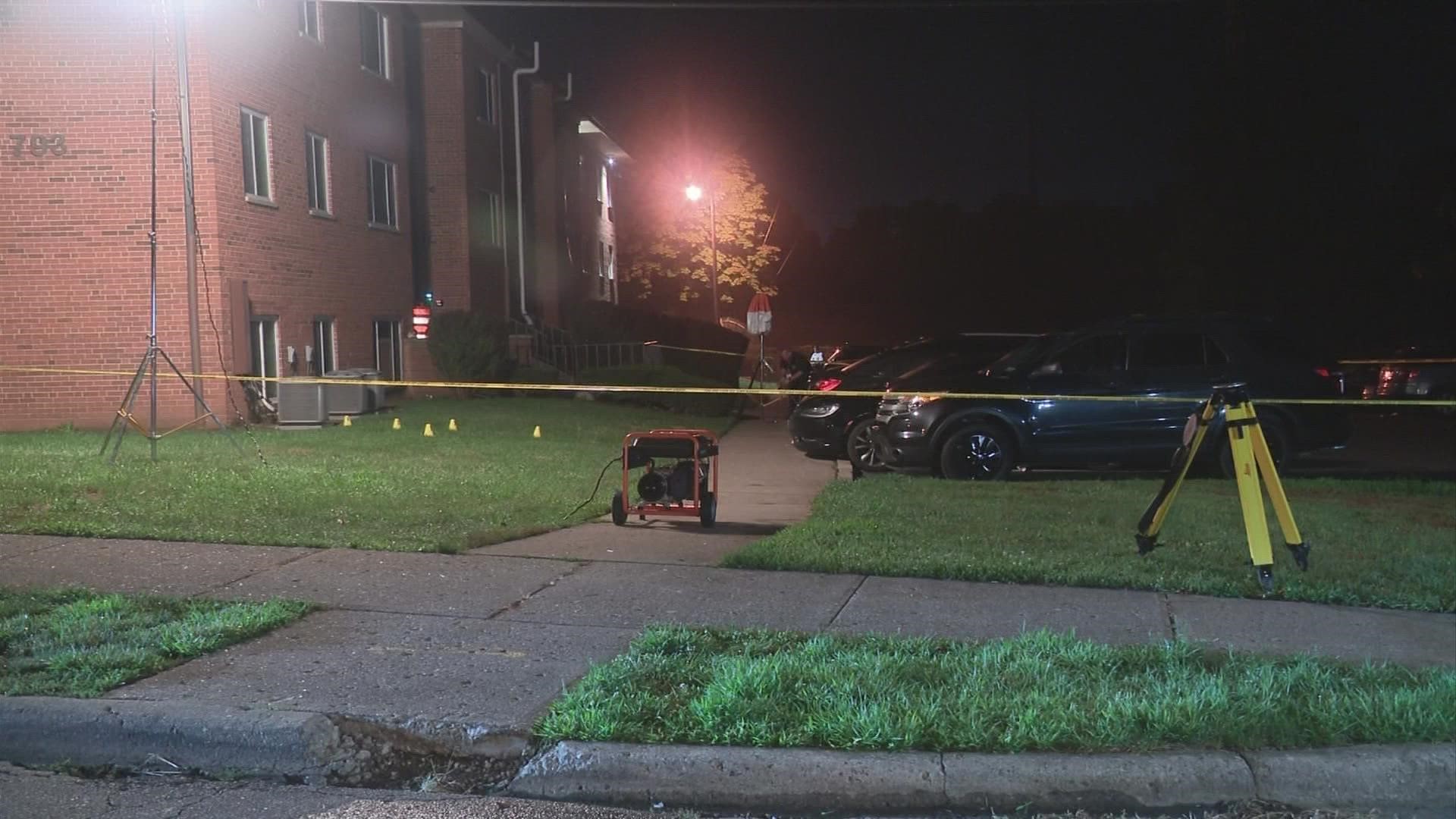 Police responded to reports of shots being fired in the early morning hours of Tuesday.
