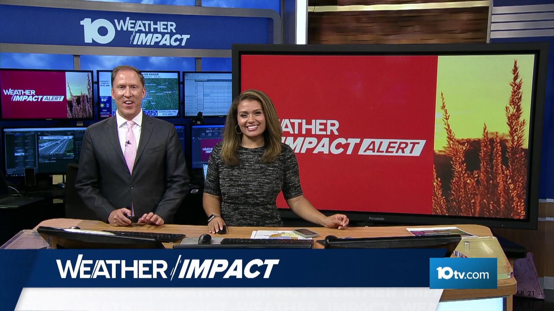 Meteorologist Aaron White and Breana Albizu talk about what will be another hot day for central Ohio and when we might see some cooler temperatures.