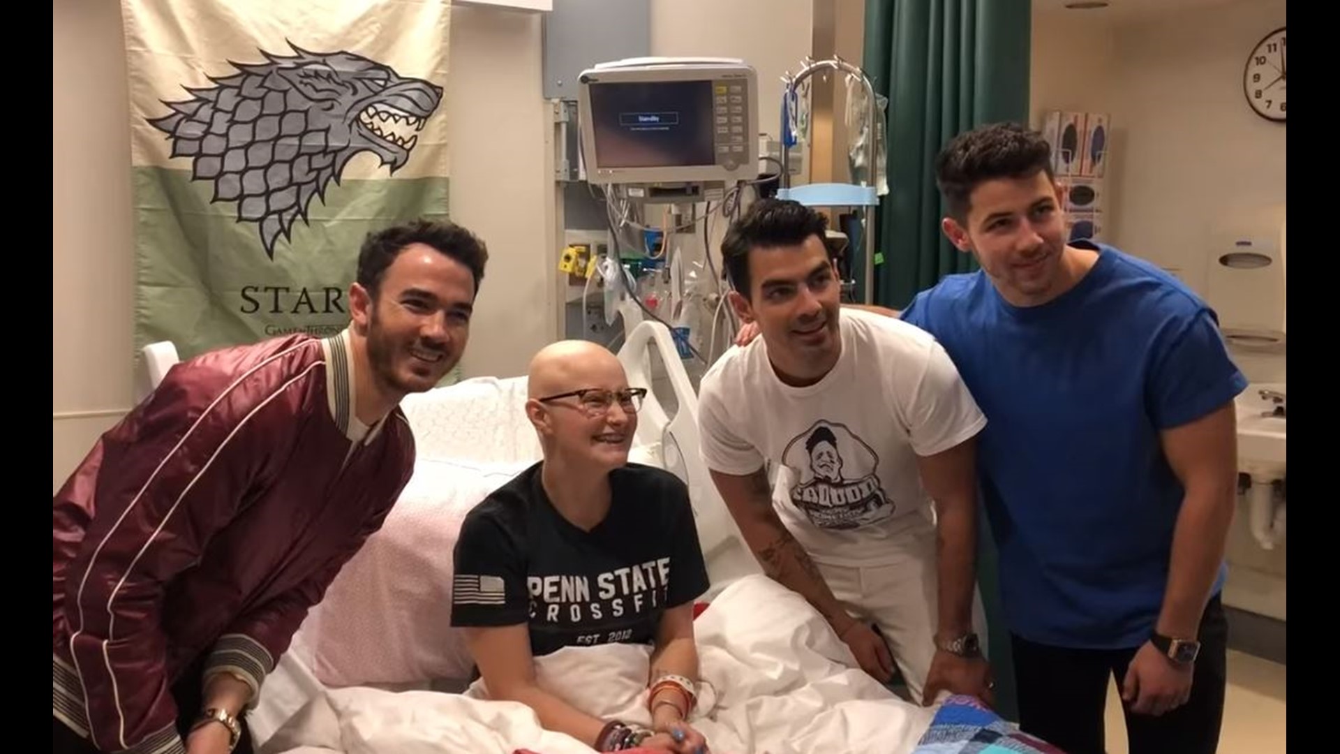 Jonas Brothers visit teen in hospital who missed concert due to chemo