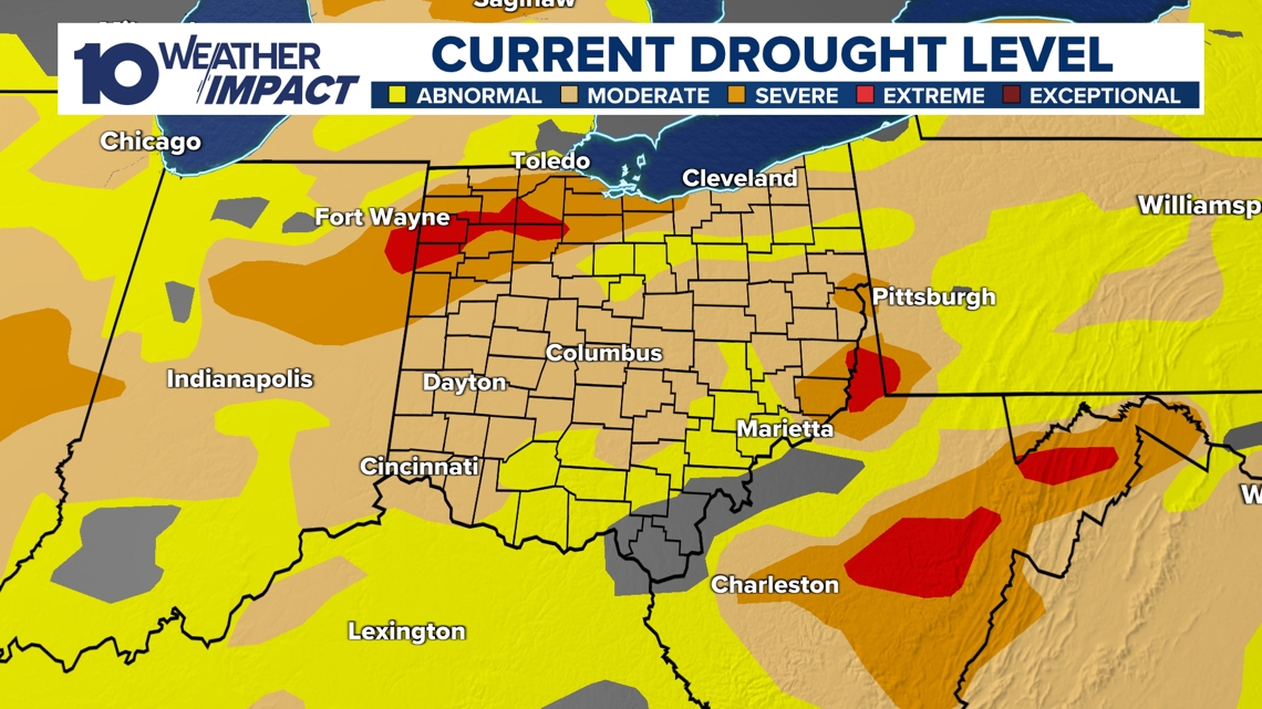 Slight improvement, but drought continues in central Ohio