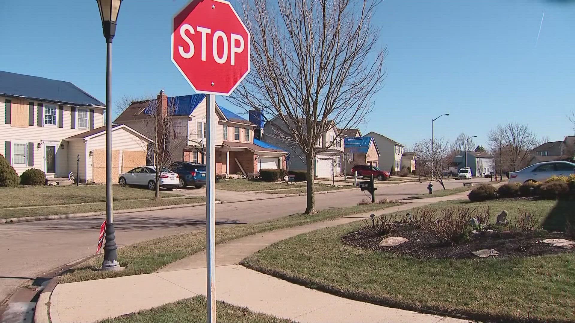 Tom Schick walked outside of his Hilliard home Wednesday morning and saw the destruction left behind by an EF1 tornado.