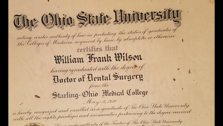 Ohio State searching for family of graduate who lost 1910 diploma | 10tv.com