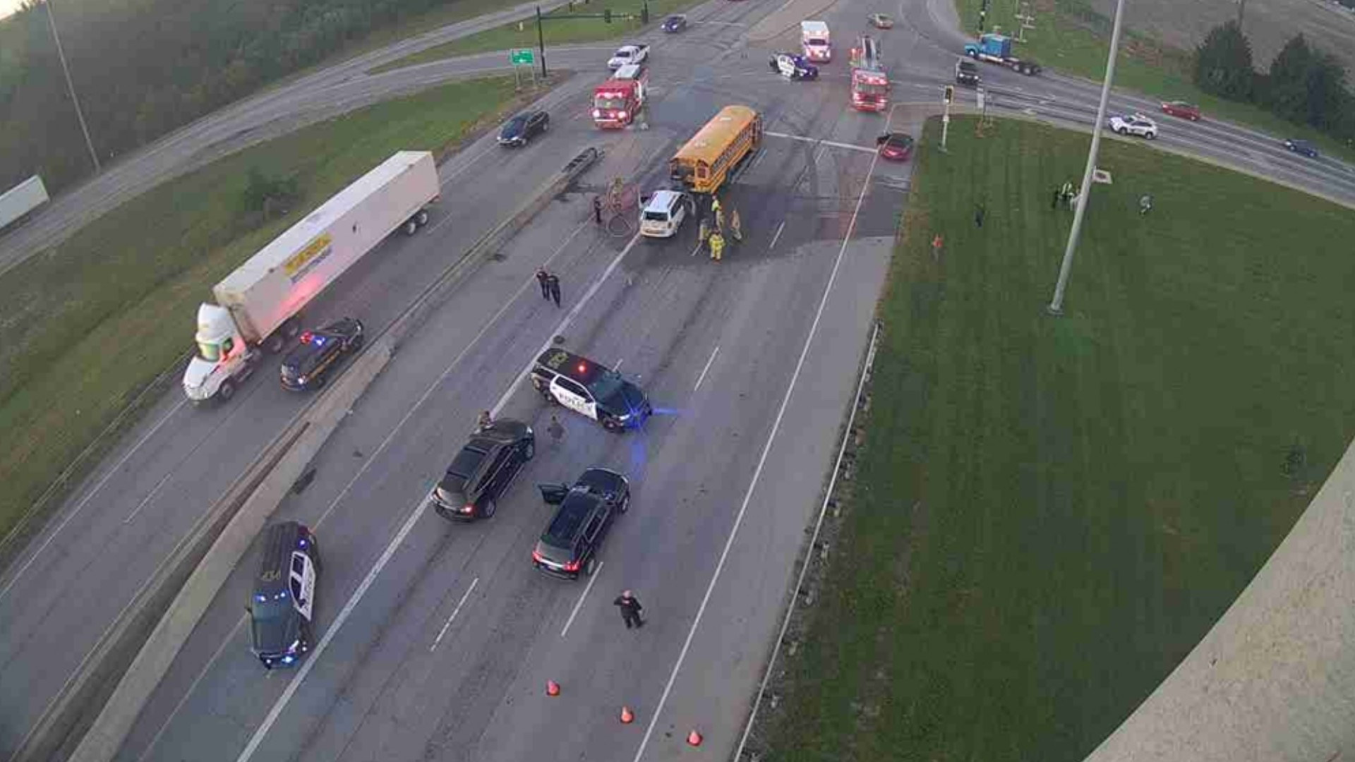 The Franklin County Sheriff’s Office said the crash happened around 6:45 a.m. at Alum Creek Drive and Groveport Road near Interstate 270.
