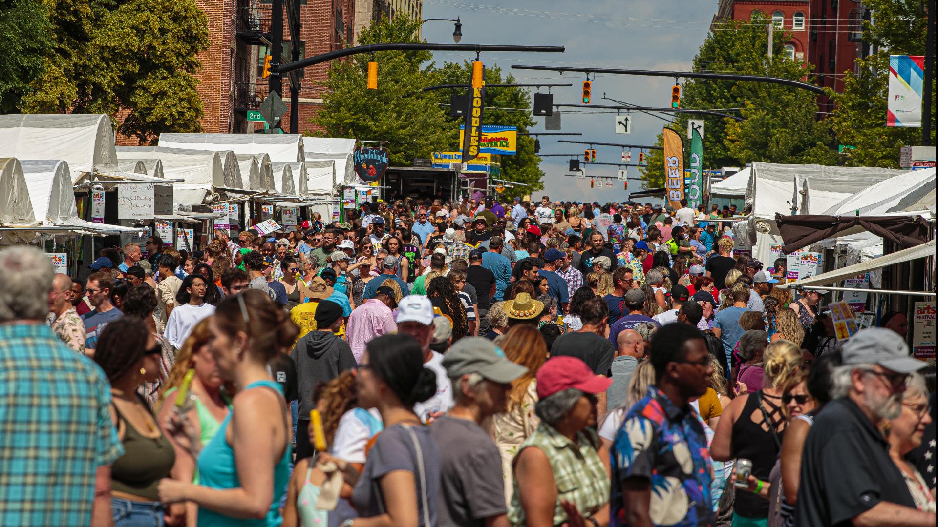 Thousands of people are expected to stop in downtown Columbus for the 62nd annual Columbus Arts Festival along the riverfront this weekend.