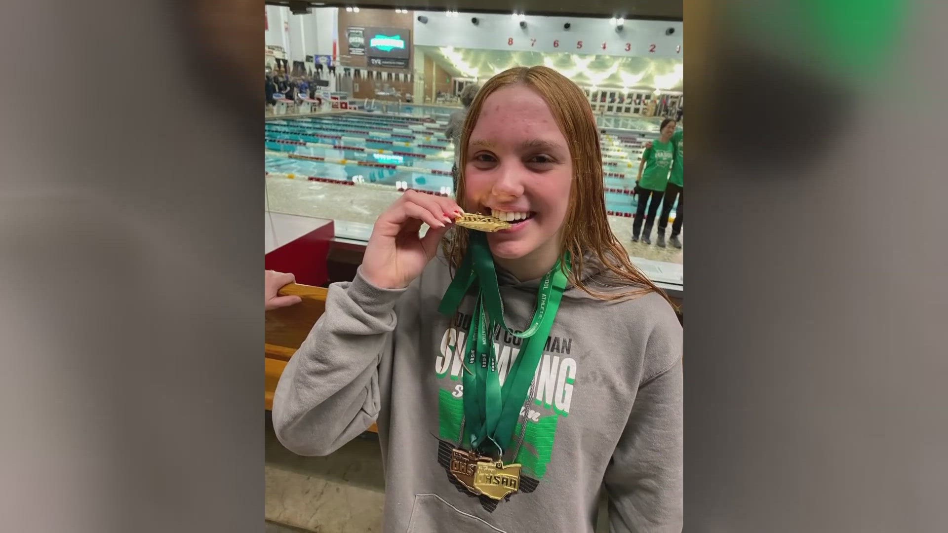Emily Brown is a swimmer at Dublin Coffman High School.