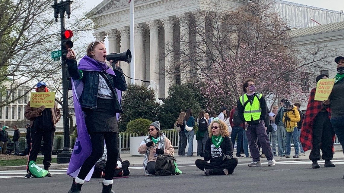 Central Ohio abortion rights activists protest restrictions to abortion pill in Washington D.C.
