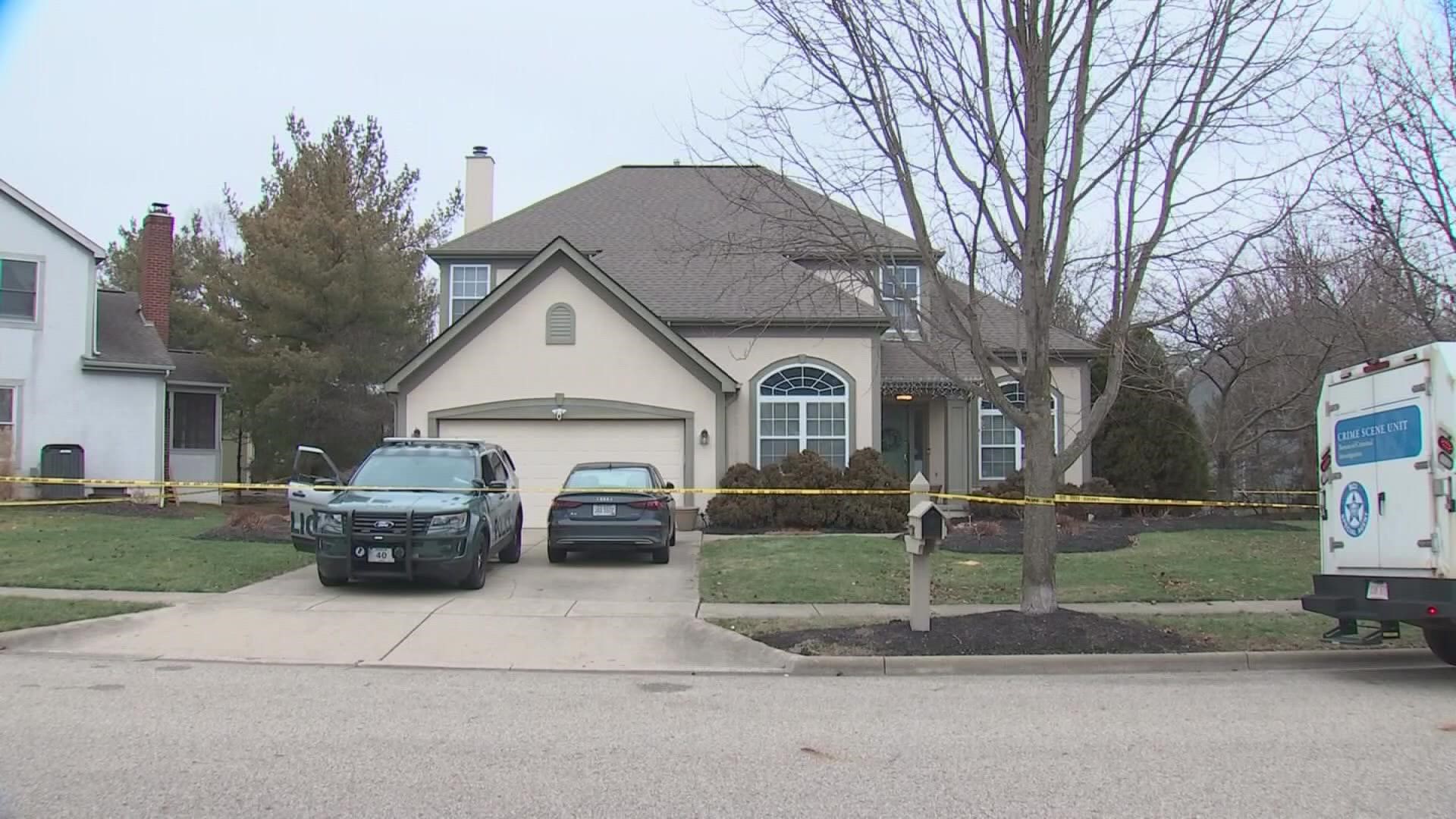 Police said two men and a woman were found inside the home and had been dead for several days.