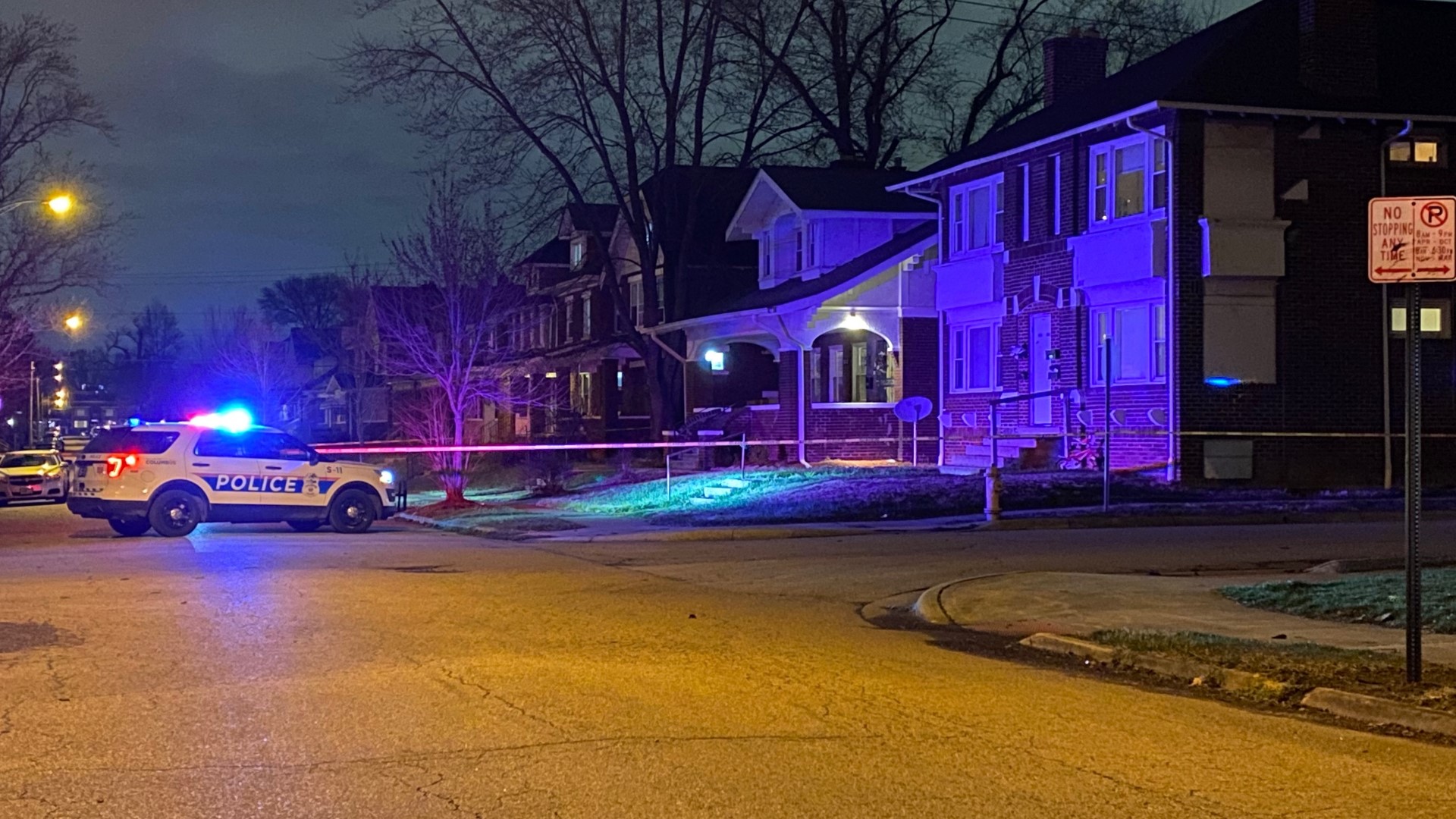Officers were called to the 1000 block of Studer Avenue, near Roosevelt Park, around 9:45 p.m. for a reported shooting.
