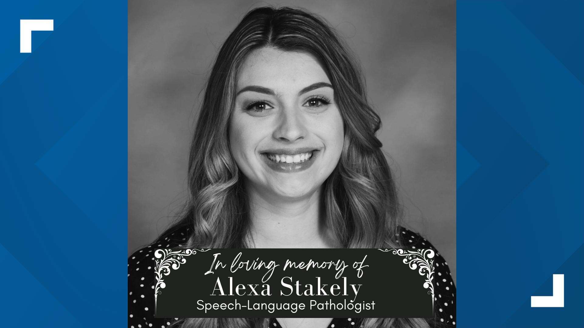 Alexa Stakely was a speech-language pathologist for Canal Winchester Schools.